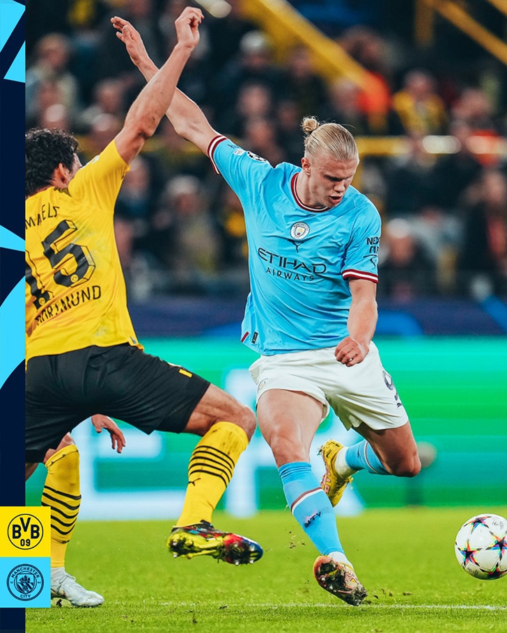 Duel Dortmund vs Man City 