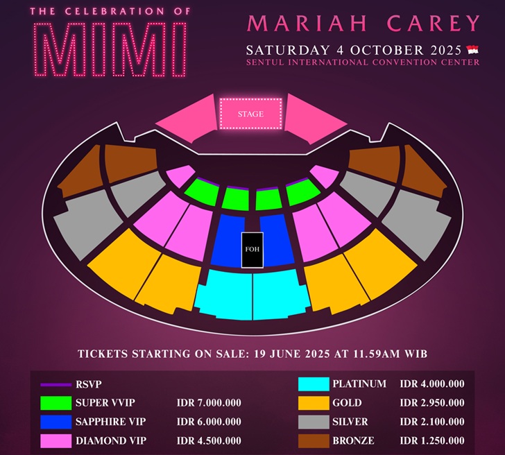 2025 Konser Mariah Carey - The Celebration of Mimi di Jakarta, Siap War Tiketnya!! 1 Mariah Carey