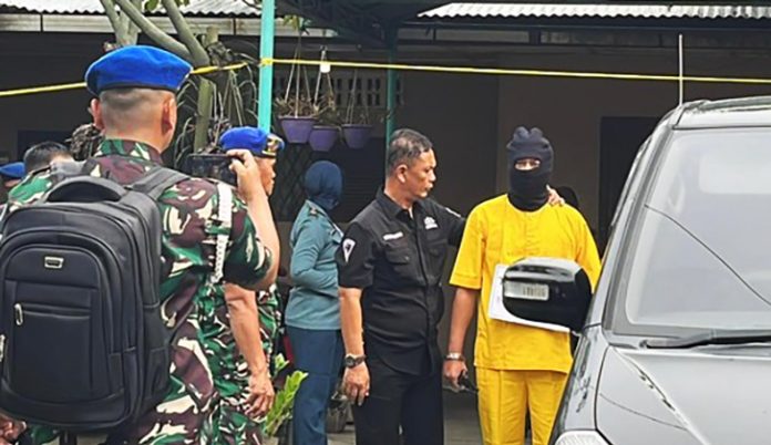 Rekonstruksi Pembunuhan Istri oleh Oknum TNI di Deli Serdang