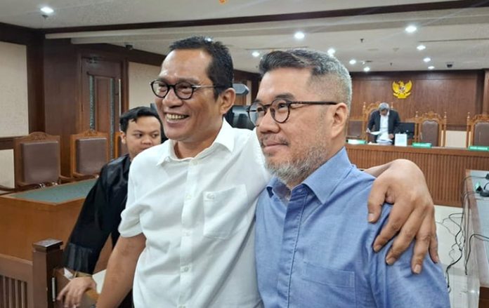 Pemilik PT Lawu Agung Mining (LAM), Windu Aji Sutanto, divonis bebas dalam perkara tindak pidana pencucian uang (TPPU) terkait kasus korupsi pertambangan ore nikel di Blok Mandiodo, Konawe Utara, Sulawesi Tenggara. (Foto: Tirto.id/Naufal Majid)
