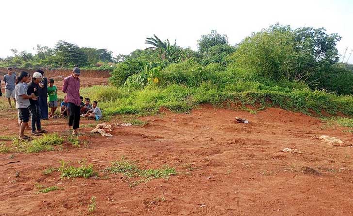 Penemuan Kain Kafan dan Tulang Belulang Ditemukan di Proyek Perumahan Tangerang