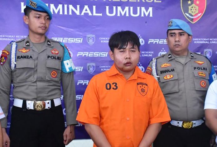 Dede Maulana dikenal kerap menipu para perempuan dengan modus asmara, sebelum akhirnya terungkap sebagai pelaku kejahatan keji yang merampas nyawa korban demi menguasai mobil Mitsubishi Pajero Sport milik Nindya. (Foto: Polda Jambi)