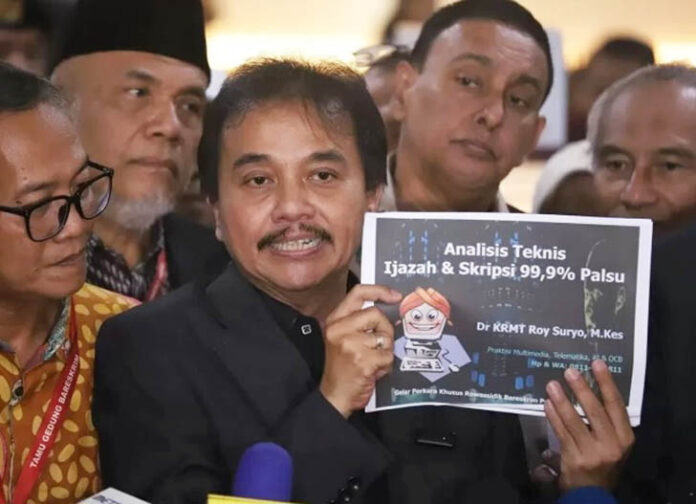 Penyidik Polda Metro Jaya menjadwalkan pemeriksaan terhadap Roy Suryo dan dua rekannya sebagai tersangka dalam kasus tudingan ijazah palsu Presiden Joko Widodo (Jokowi). (Foto/Dok SindoNews)