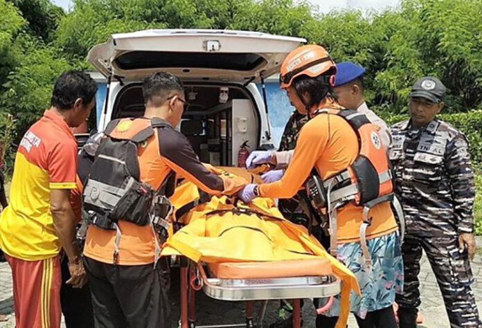 Upaya pencarian terhadap nelayan hilang di Pantai Karang, Sanur, Denpasar, akhirnya membuahkan hasil. (Humas Kantor Pencarian dan Pertolongan Denpasar)