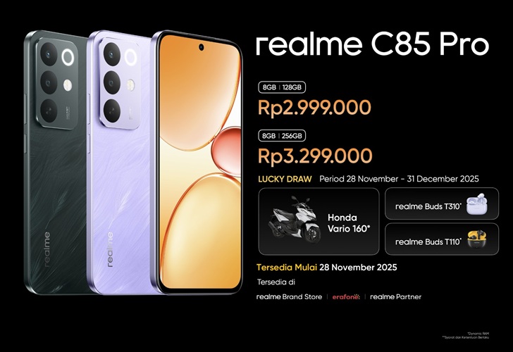realme C85 Series Hadir di Indonesia dengan IP69 Pro, Dibandrol Harga 2 & 3 Jutaan. 3 realme C85 Series