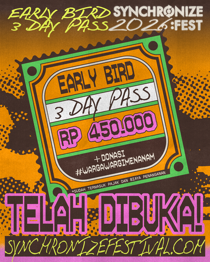 Synchronize Fest Membuka Penjualan EARLY BIRD 2026 Seharga Rp450.000 untuk 3 Hari. 2 Synchronize Fest